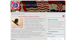 Desktop Screenshot of croatianacademy.org