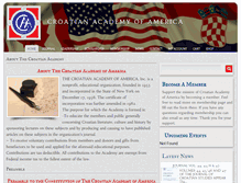 Tablet Screenshot of croatianacademy.org